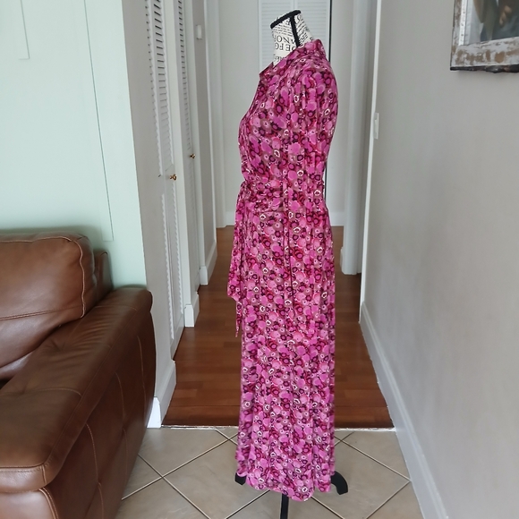 DIANE VON FURSTENBERG Phoenix printed mesh midi wrap dress - Picture 7 of 11